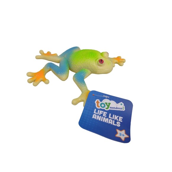 Frog Toad Life-Like Realistic Squishy Stretchable Figure Squeeze Toy Squeezable - Picture 11 of 16